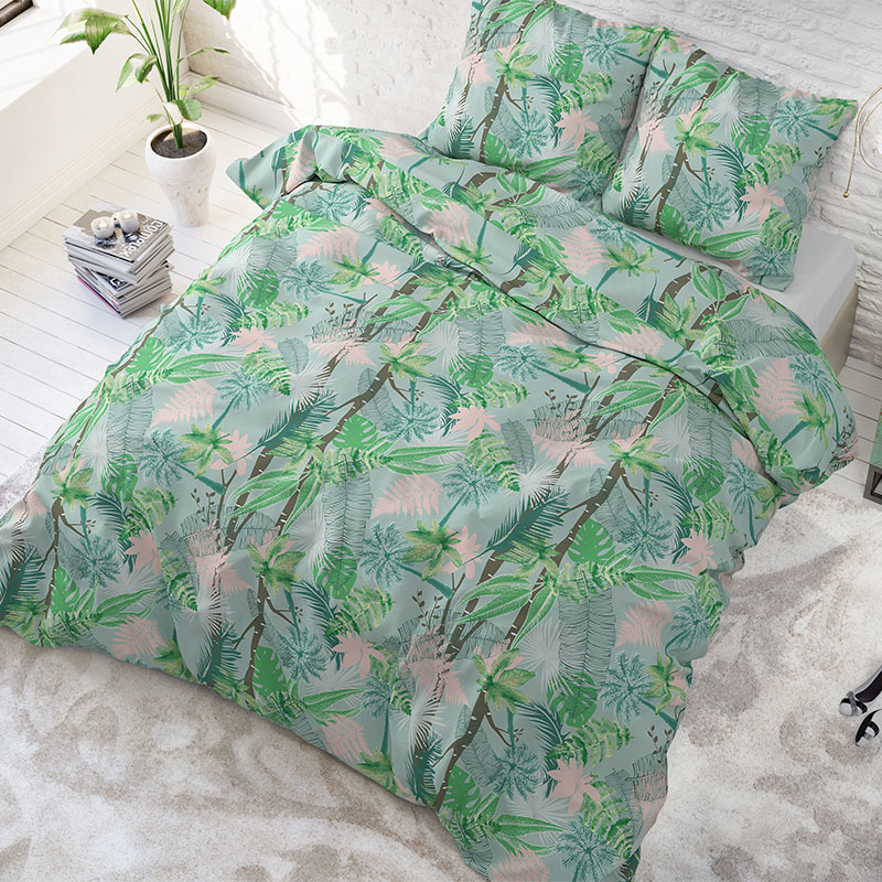 Sleeptime Elegance Palm Jungle Dekbedovertrek 1-persoons (140 x 220 cm + 1 kussensloop)