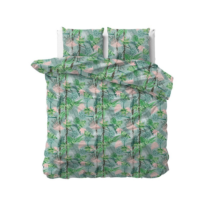 Sleeptime Elegance Palm Jungle Dekbedovertrek Lits-jumeaux (240 x 220 cm + 2 kussenslopen)