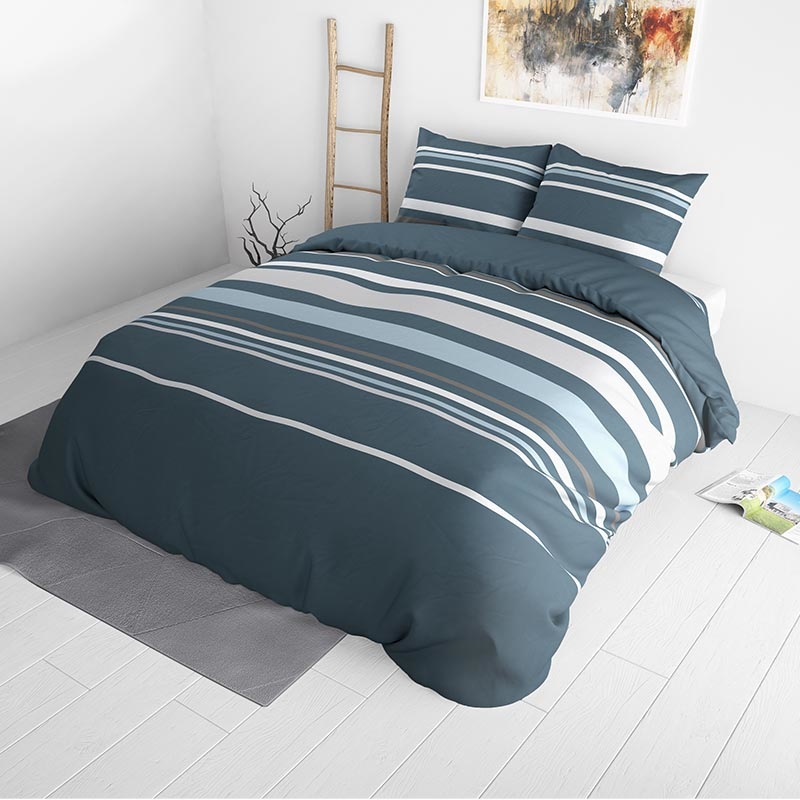 Sleeptime Elegance Landry Blue 240 x 220 Dekbedovertrek