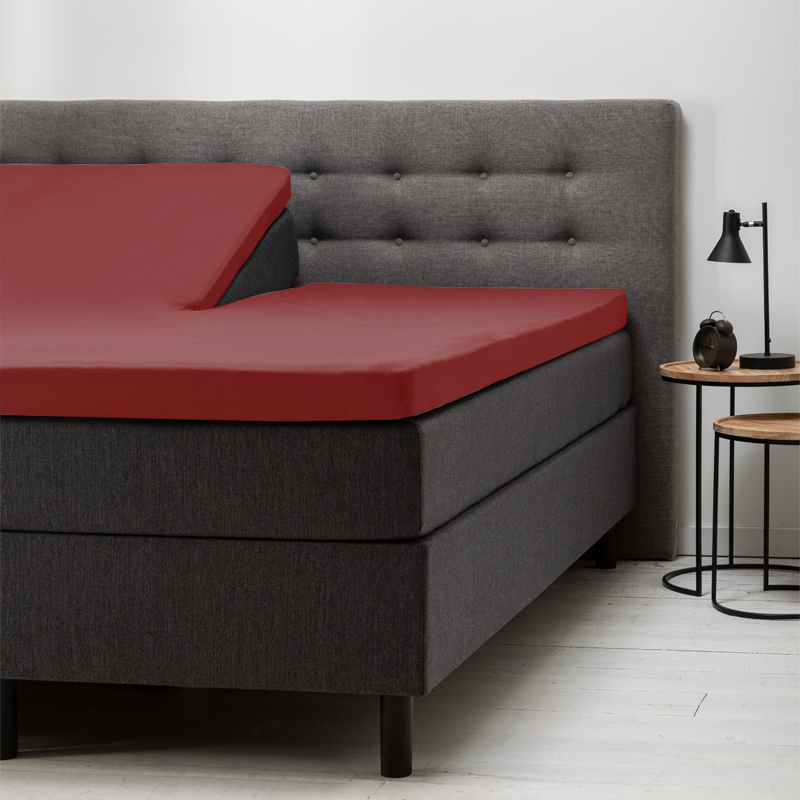 Hoeslaken Katoen - 160x200 cm - Rood - Fresh & Co - Ga naar Dekbed-Discounter.nl & Profiteer Nu Hoeslaken Katoen - 160x200 cm - Rood - Fresh & Co - Ga naar Dekbed-Discounter.nl & Profiteer Nu