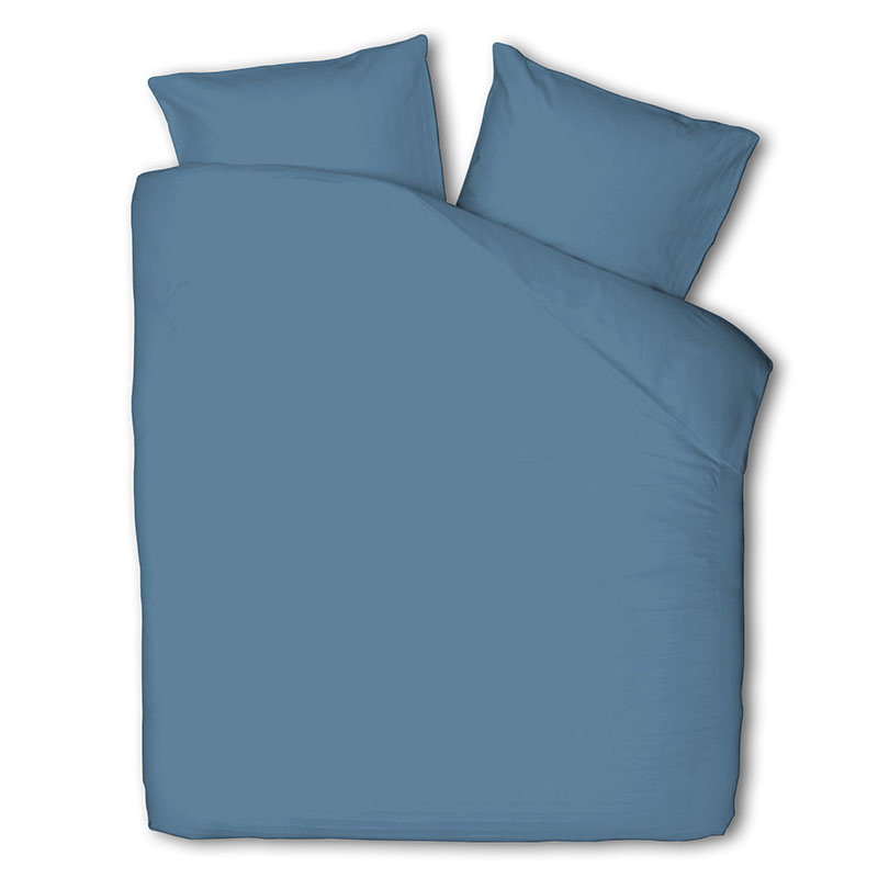 Dekbedovertrek Luna Uni Tweepersoons (200x220 cm) Blauw Microvezel Dessin: Effen Luna Bedding Dekbed