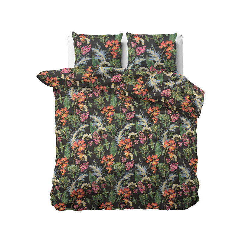 Dekbedovertrek Emery - Lits-Jumeaux (240x220 cm) - Meerkleurig Polyester-katoen - Dessin: Patroon - Sleeptime Elegance - Dekbed-Discounter.nl