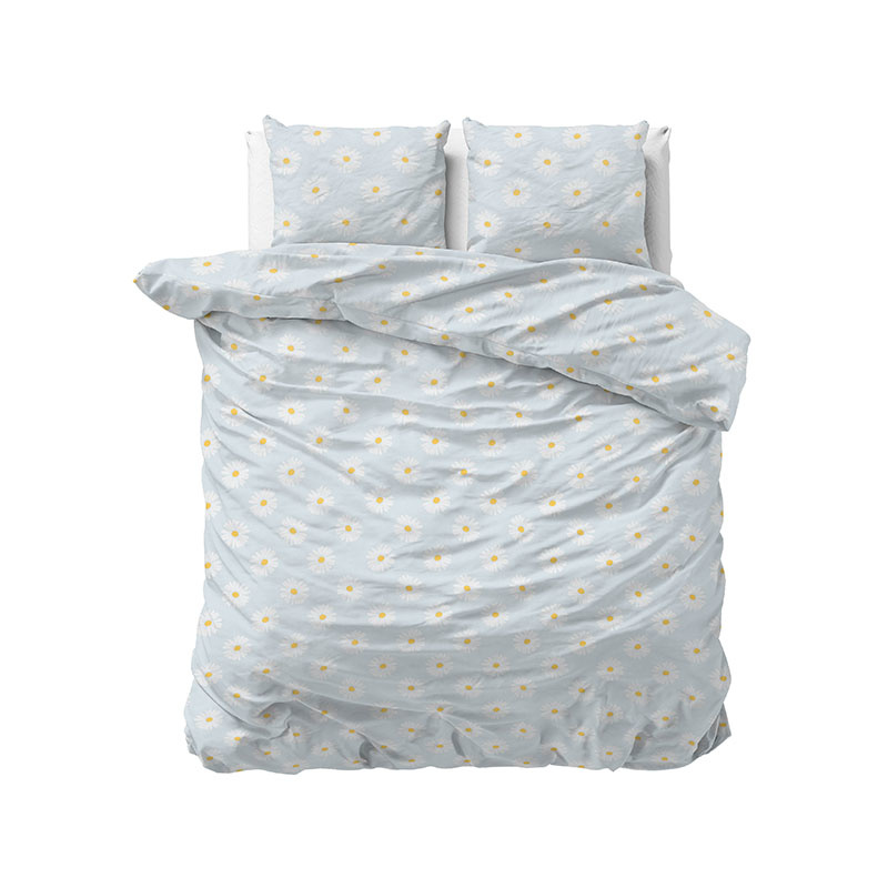 Dekbedovertrek Madeliefje - Lits-Jumeaux (240x220 cm) - Meerkleurig Polyester-katoen - Dessin: Patroon - Sleeptime Elegance - Dekbed-Discounter.nl