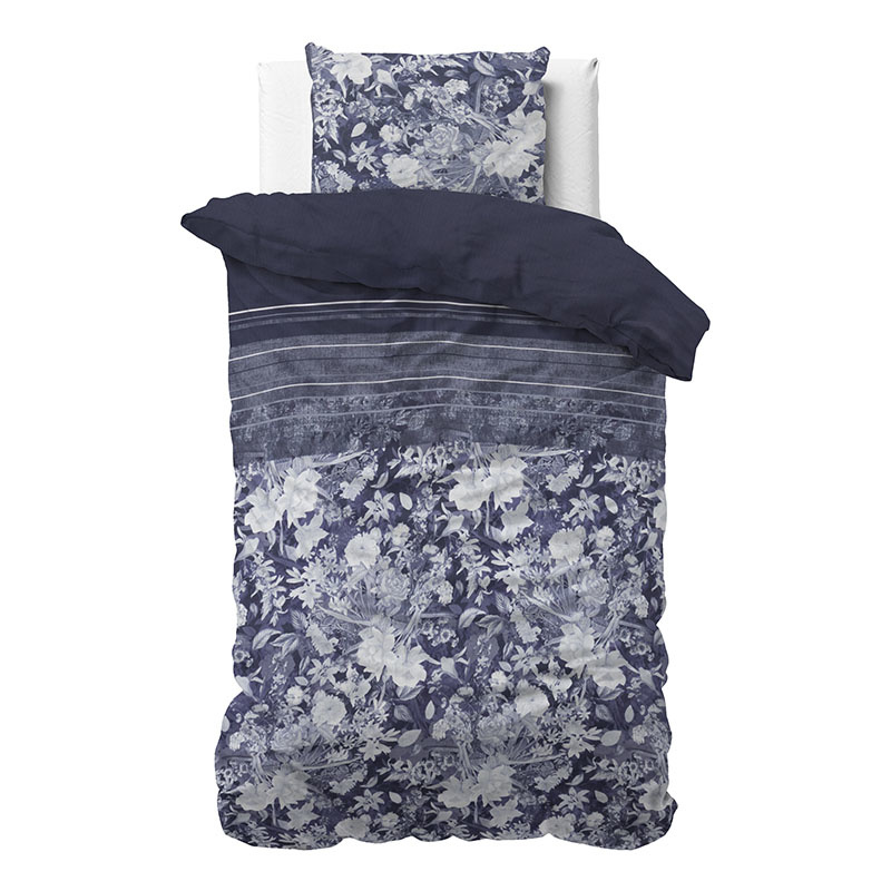Dekbedovertrek Sophia Eenpersoons (140x220 cm) Meerkleurig Katoen Dessin: Patroon Sleeptime Elegance
