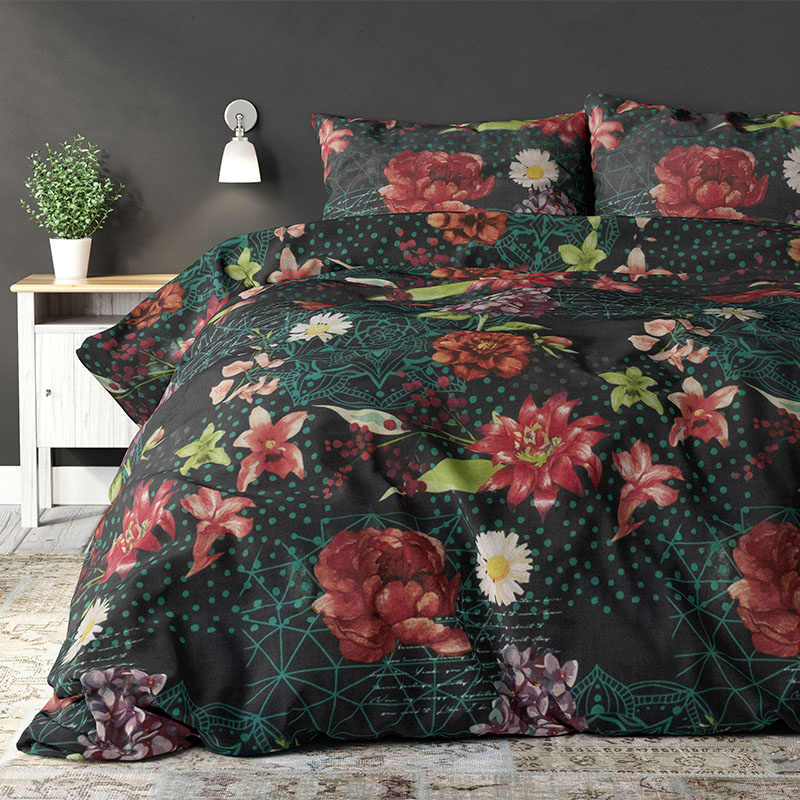 Dekbedovertrek Lucian - Tweepersoons (200x200 cm) - Meerkleurig Polyester-katoen - Dessin: - Sleeptime Elegance - Dekbed-Discounter.nl