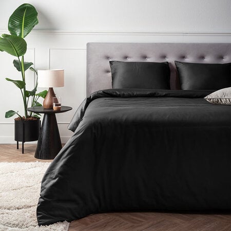 Dekbedovertrek Katoen-Satijn - Luxury Satin - Zwart 