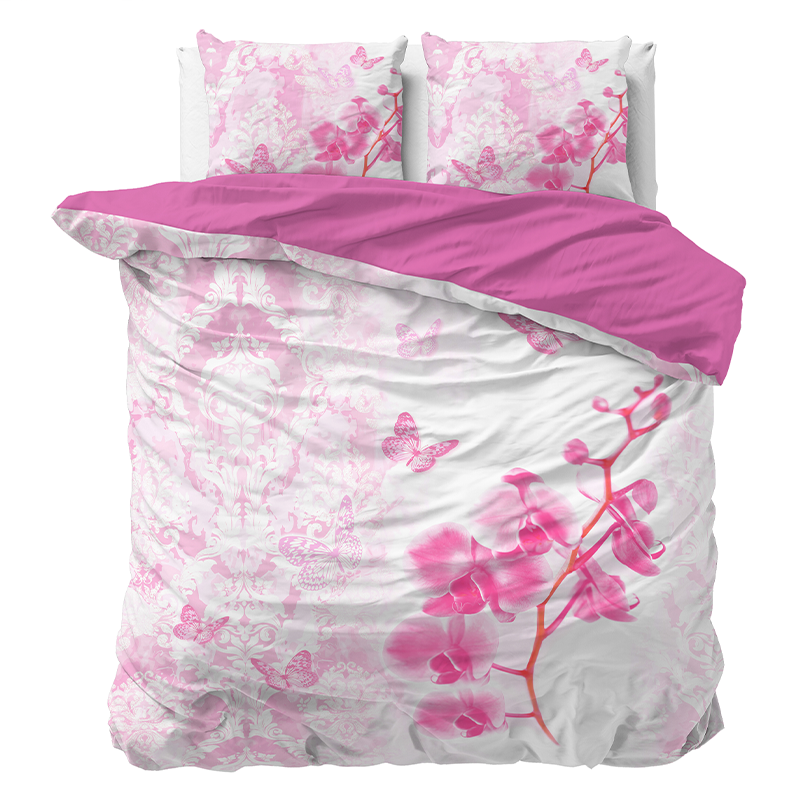 Sleeptime Essentials Dream Orchid - Pink Dekbedovertrek Lits-jumeaux (240 x 220 cm + 2 kussenslopen) Dekbedovertrek