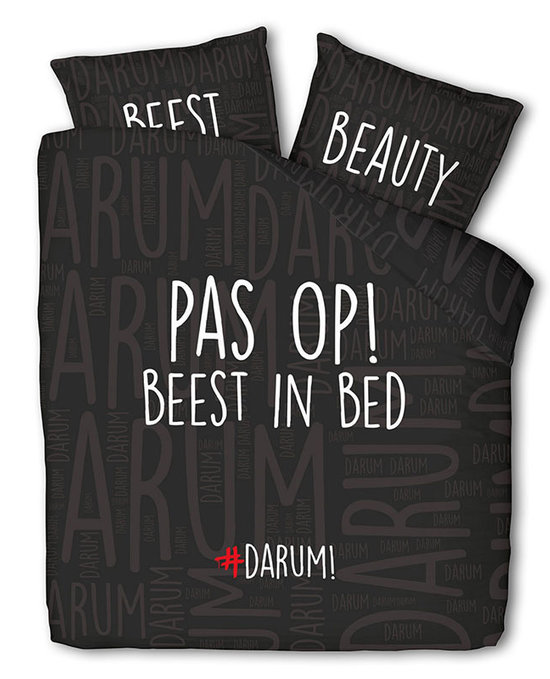 #DARUM! Beest in Bed Dekbedovertrek 