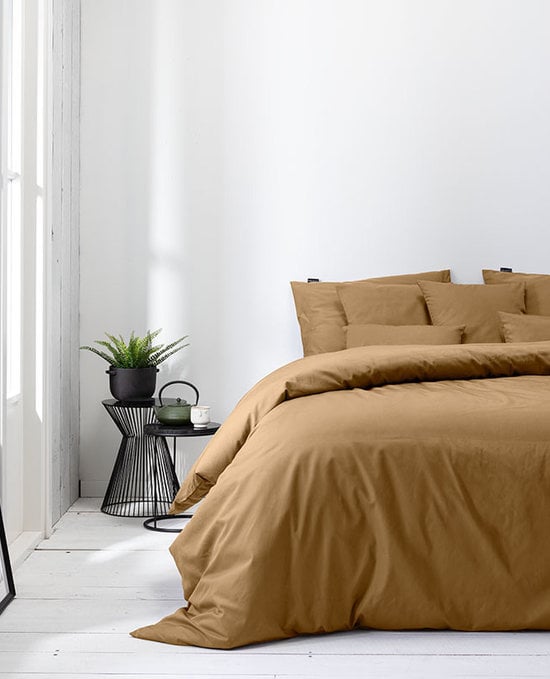 Plain Percale - Brons Dekbedovertrek 