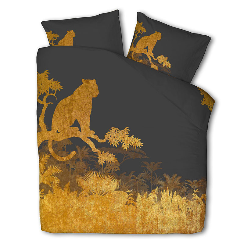 Presence Golden Panther Dekbedovertrek Lits-jumeaux (240 x 220 cm + 2 kussenslopen) Dekbedovertrek