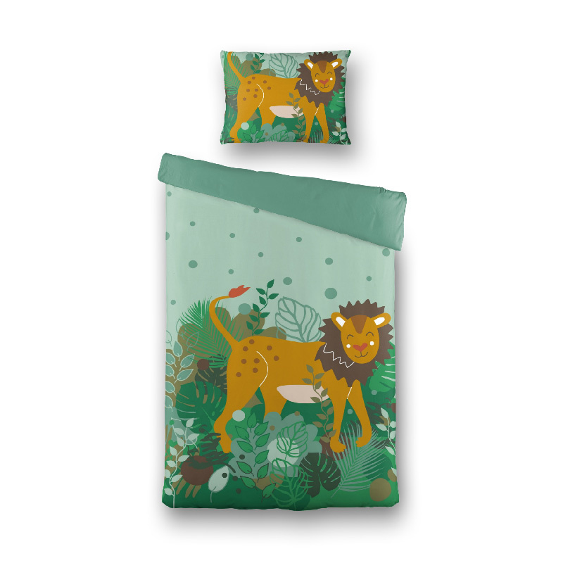 Fresh&Co Kids King of the Forest 140 x 200 cm - Kinderovertrek Dekbedovertrek