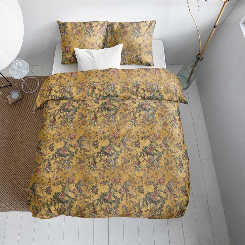 DreamHouse Bedding Wanx - Gold Dekbedovertrek Lits-jumeaux (240 x 200/220 cm + 2 kussenslopen) Dekbedovertrek
