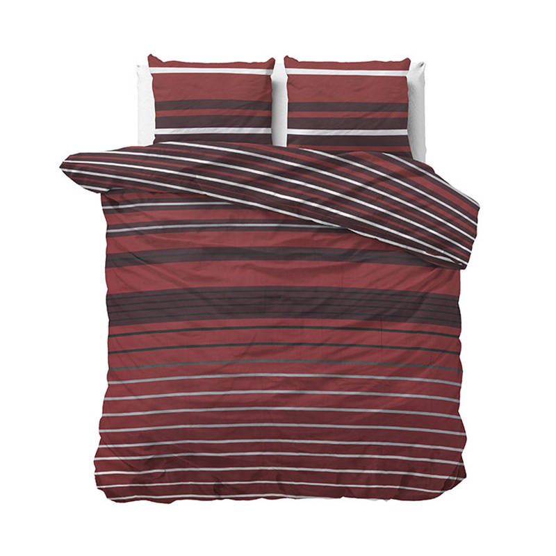 Sleeptime Elegance Rowan - Rood Dekbedovertrek Lits-jumeaux (240 x 220 cm + 2 kussenslopen)