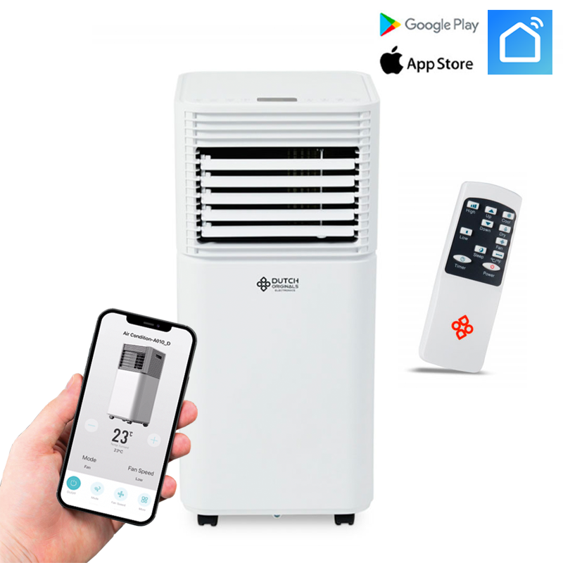 Dutch Originals Mobiele Smart Airconditioner - Tot 75 mÂ³ 9.000 BTU