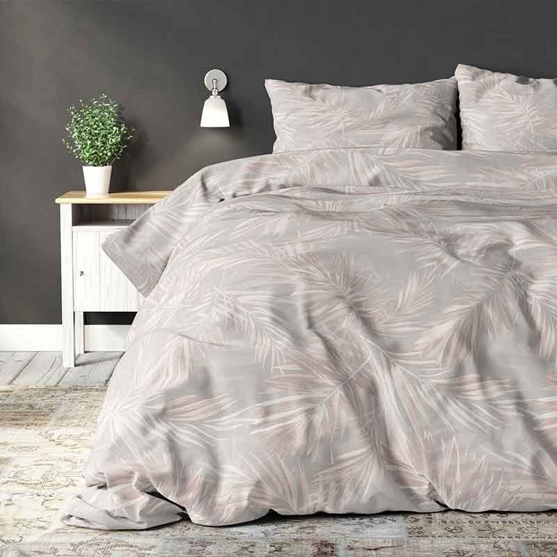 Dekbedovertrek Ines Dekbedovertrek - Eenpersoons (140x200 cm) - Zand Polyester-katoen - Dessin: Patroon - Sleeptime Elegance - Dekbed-Discounter.nl