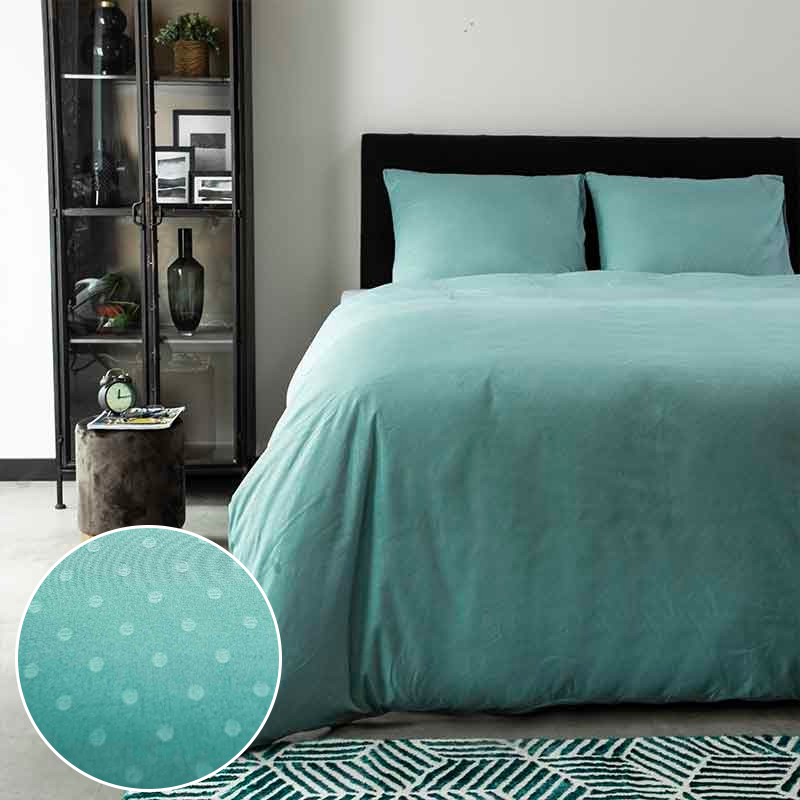 Zensation Dotty Dekbedovertrek Kleur: Mint, 140 x 220 cm Dekbedovertrek