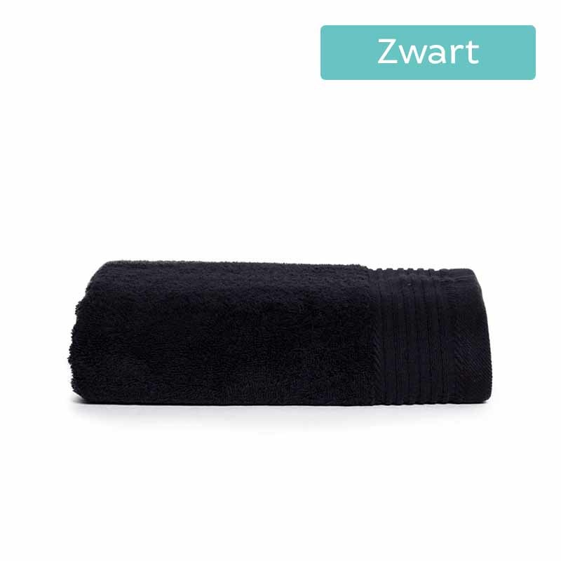 The One Towelling Handdoek Deluxe - 60 x 110 cm Kleur: Zwart