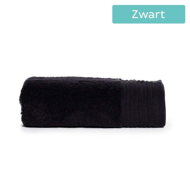 The One Towelling Handdoek Deluxe - 50 x 100 cm Kleur: Zwart