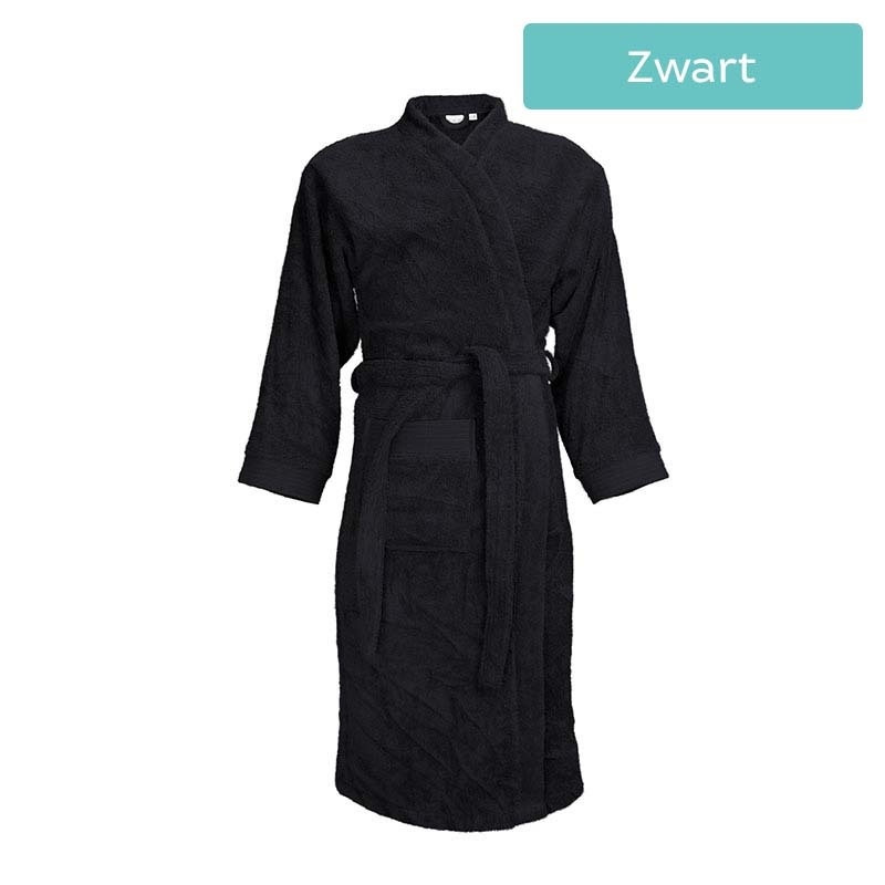 The One Towelling Standaard Badjas Kleur: Zwart, L/XL