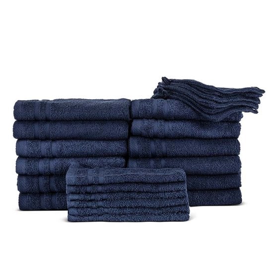 Set van 24 Badtextiel - Navy