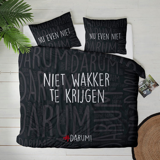 #DARUM! Niet Wakker Te Krijgen Dekbedovertrek