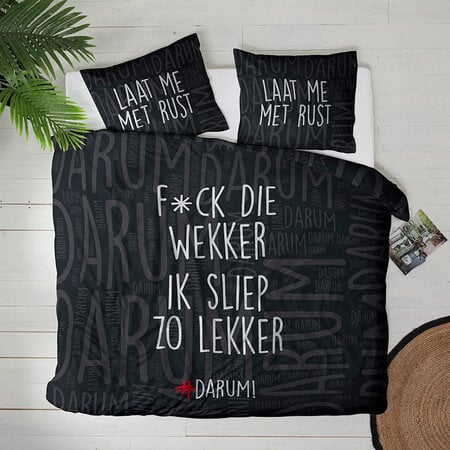 #DARUM! F*ck die wekker! Dekbedovertrek 