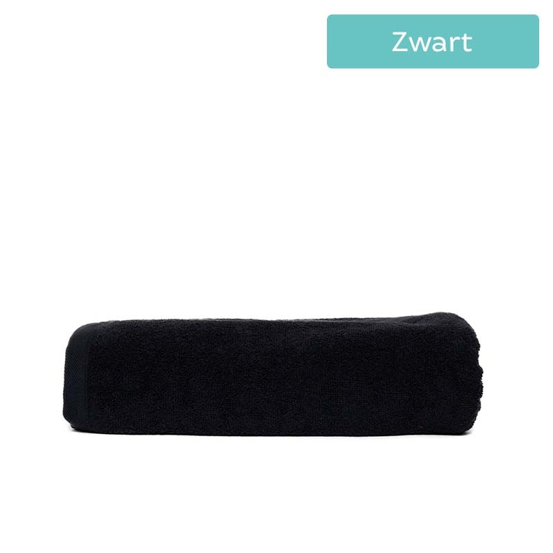 The One Towelling XL Handdoek Classic Kleur: Zwart