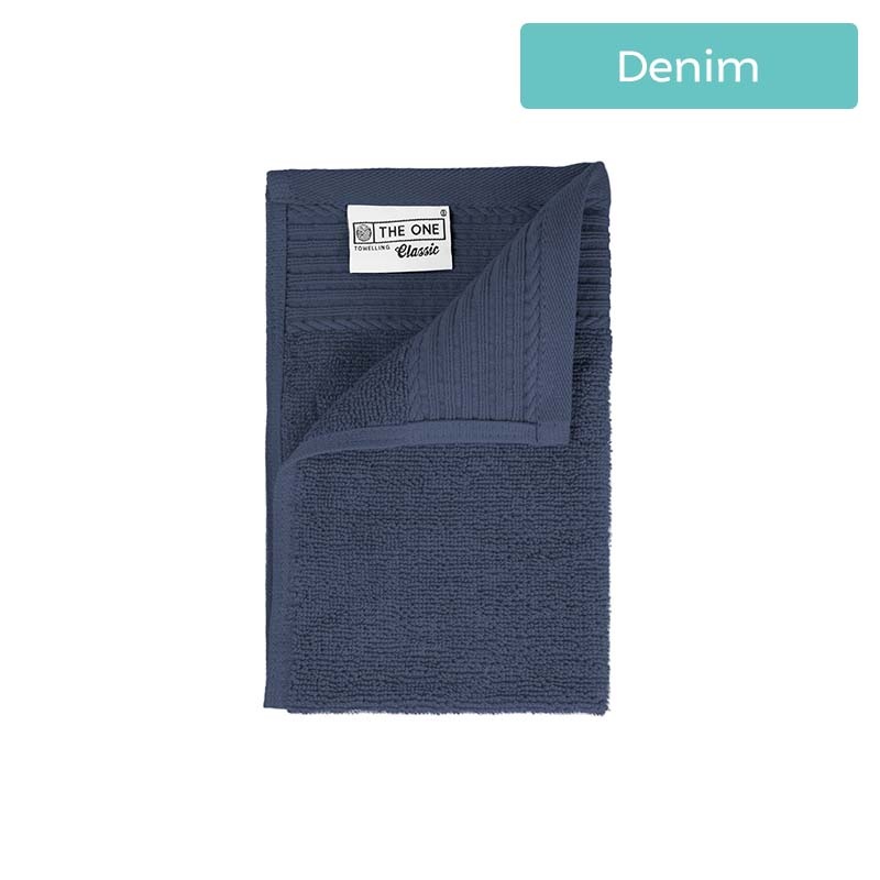 The One Towelling Gastendoekje Classic - 30 x 50 cm Kleur: Denim