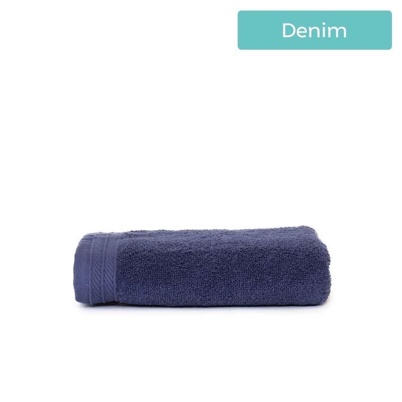 The One Towelling Handdoek Organic - 50 x 100 cm Kleur: Denim