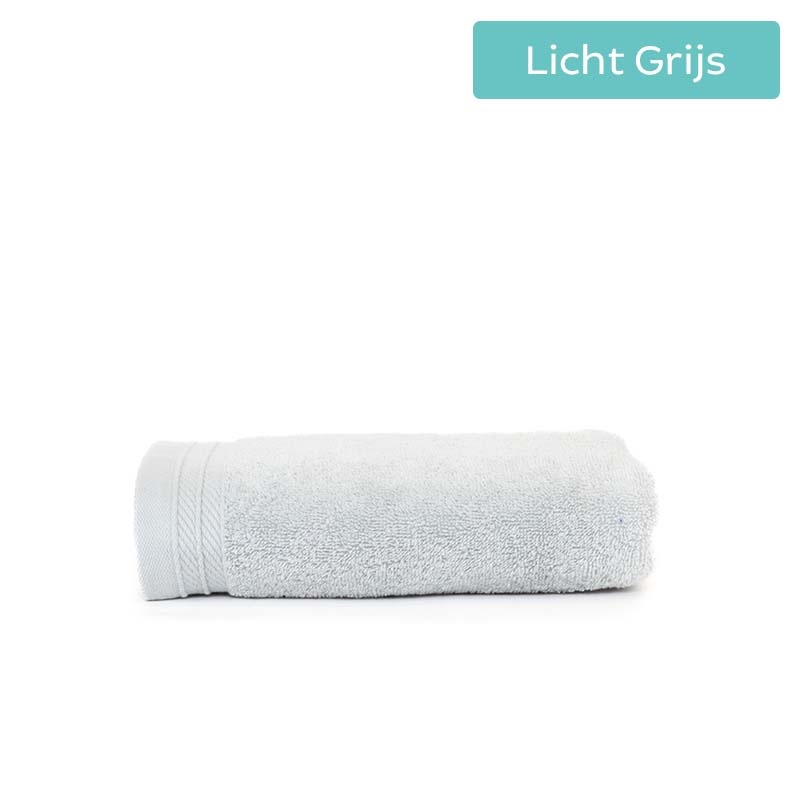The One Towelling Handdoek Organic - 50 x 100 cm Kleur: Lichtgrijs