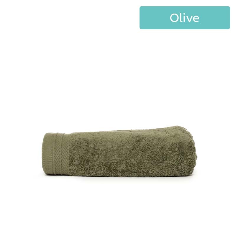 The One Towelling Handdoek Organic - 50 x 100 cm Kleur: Olive