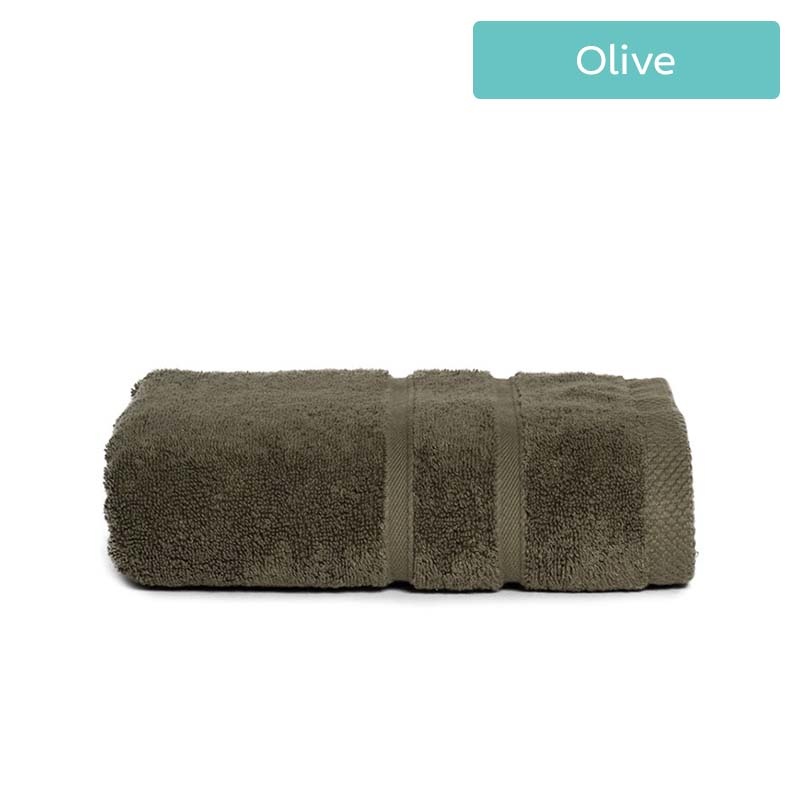 The One Towelling Handdoek Ultra Deluxe Kleur: Olive