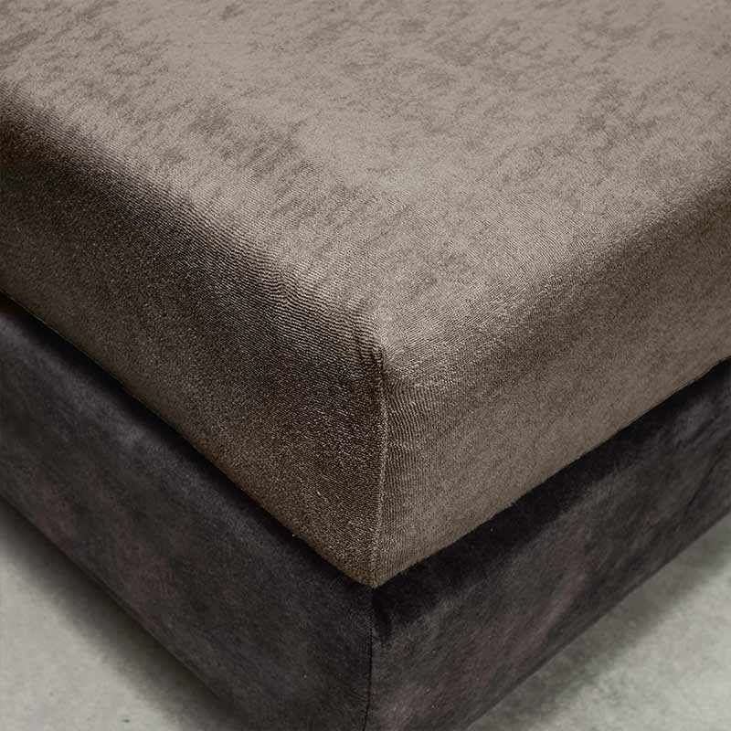 Badstof Hoeslaken Taupe 160x200 cm Taupe Fresh & Co Dekbed-Discounter.nl