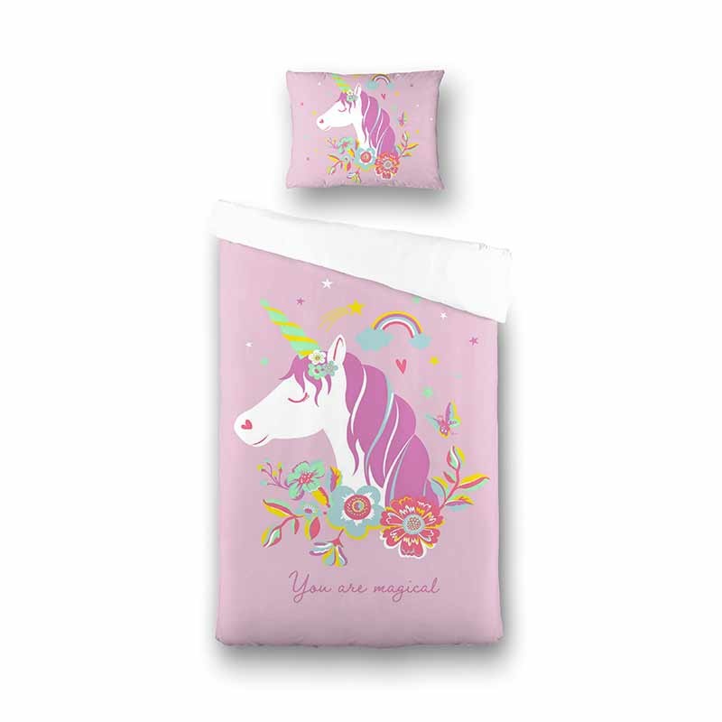 Pink Unicorn Dekbedovertrek Dekbed-Discounter.nl