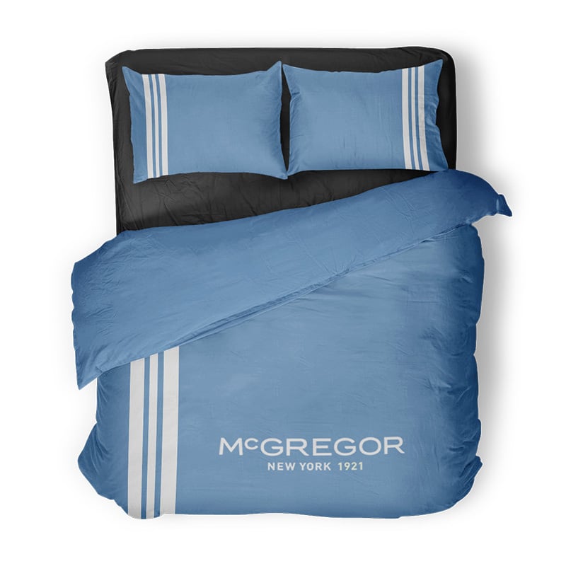 McGregor McGregor Queens - Blauw Dekbedovertrek 2-persoons (200 x 240 cm + 2 kussenslopen) Dekbedovertrek