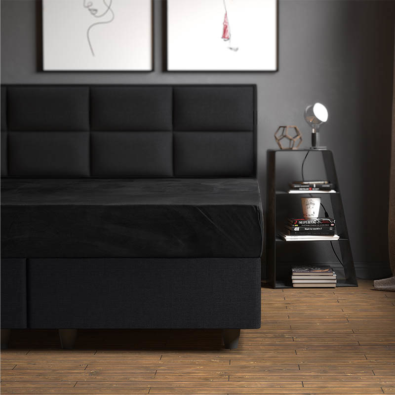 Hoeslaken Velvet 160x200 cm Keuze Uit Meerdere Kleuren Sleeptime Dekbed-Discounter.nl