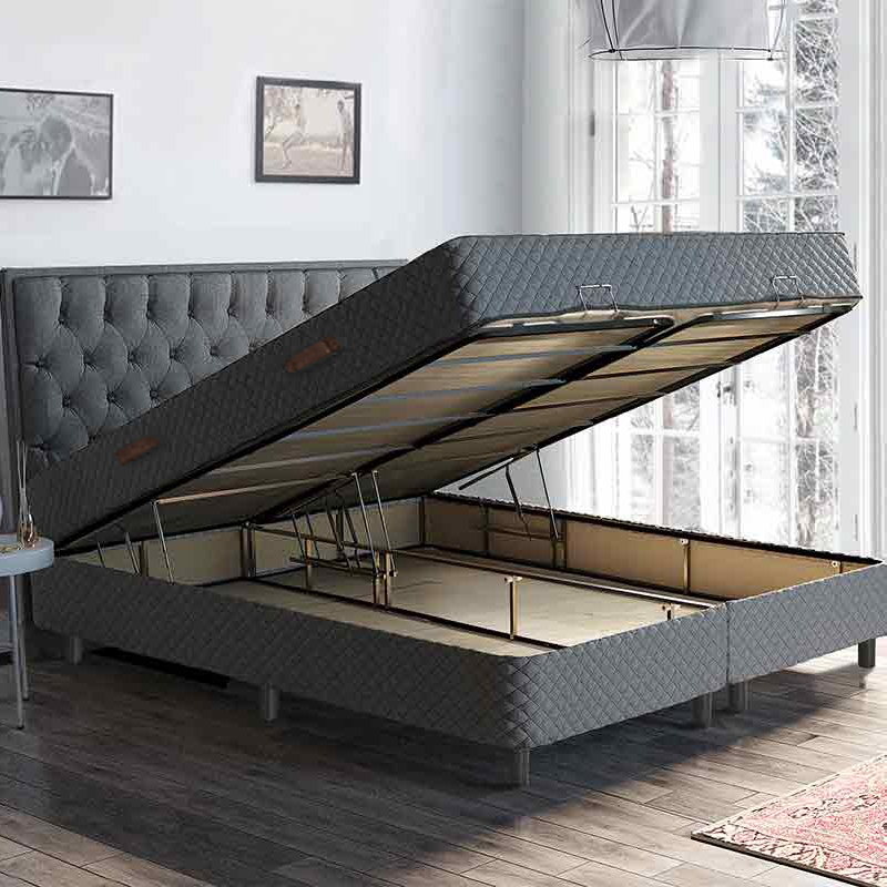 Dekbed Discounter Boxspring Met Opbergruimte - Devin 180 x 200 180 x 200 cm, Montage: Excl. Montage