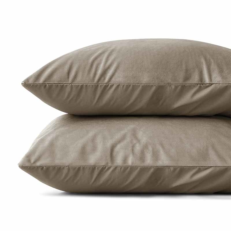 Sleeptime 2-PACK Velvet Kussensloop Taupe