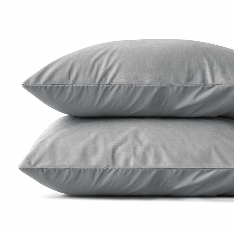 Sleeptime 2-PACK Velvet Kussensloop Grijs