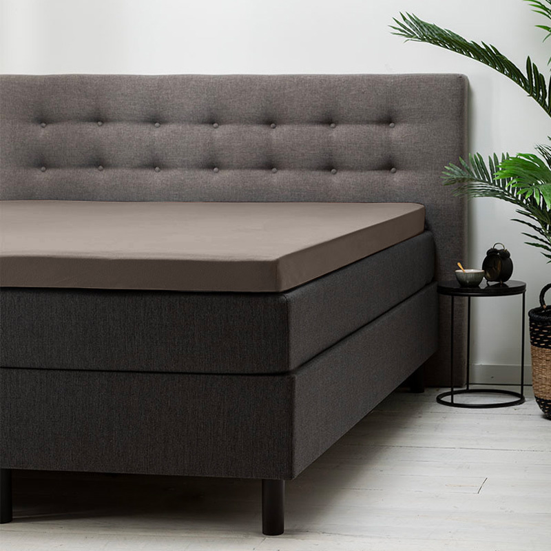 Topper Hoeslaken Katoen 90x210 cm Keuze Uit Meerdere Kleuren Fresh & Co Dekbed-Discounter.nl