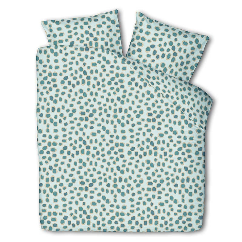 Dekbedovertrek Crazy Dots Dekbedovertrek Tweepersoons (200x220 cm) Wit & Groen 80% polyester 20% kat