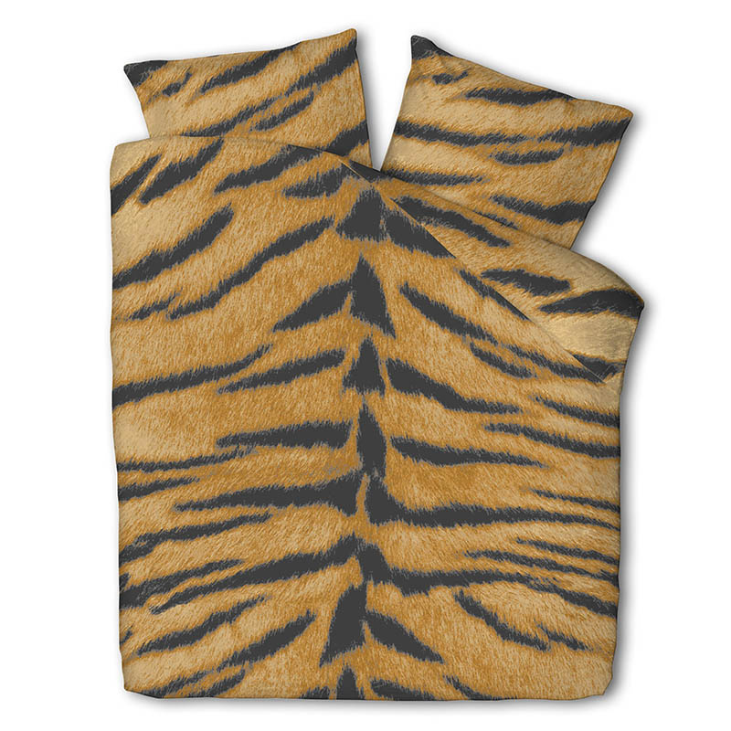Dekbedovertrek Tiger Skin Dekbedovertrek Eenpersoons (140x200 cm) Meerkleurig Katoen Dessin: Dieren 
