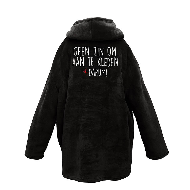 #DARUM! - Knuffeltrui - Geen zin om aan te kleden - Dekbed-Discounter.nl