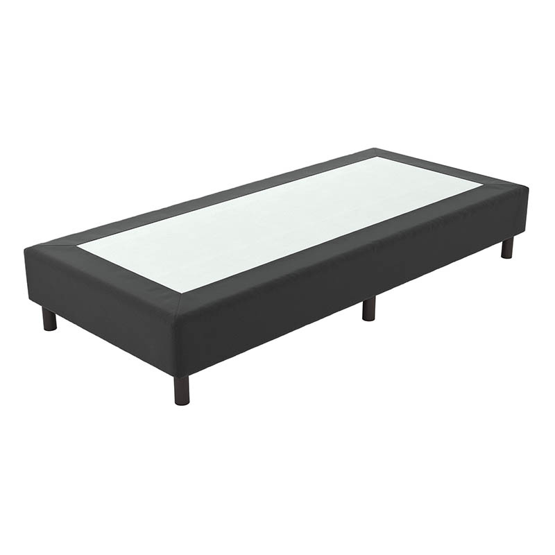 1-Persoons Verende Hotelboxspring zonder Matras Zwart 90x200 cm Bonellvering Inclusief Topper Dekbed