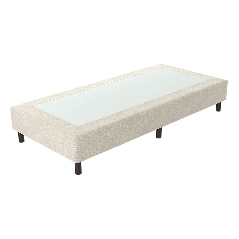 Verende Hotelboxspring zonder Matras Beige 70x200 cm Bonellvering Inclusief Topper Dekbed-Discounter