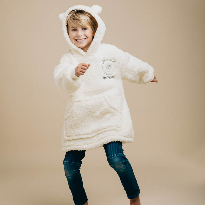 Teddy Knuffeltrui Kids Off White Dekbed-Discounter.nl