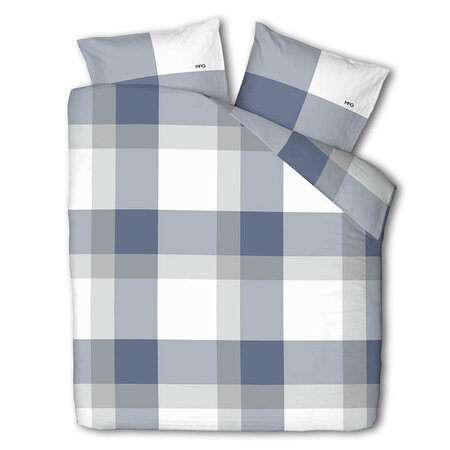Dekbedovertrek McGregor - Katoen-Flanel - Blue Check