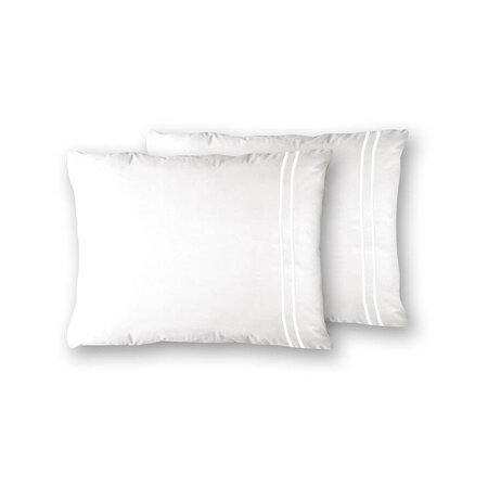 Kussenslopen Egyptisch Katoen Uni: 2-PACK - Wit