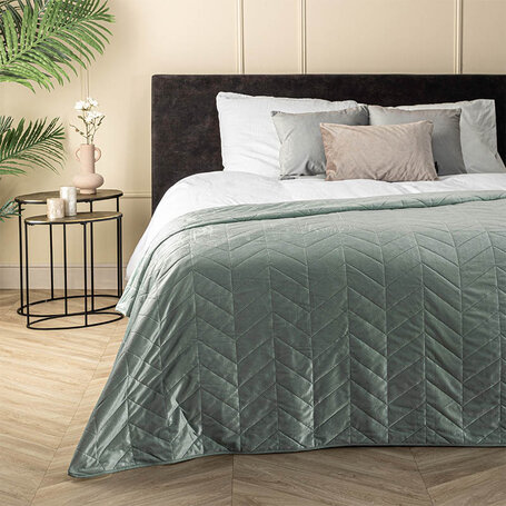 Bedsprei Velvet Prisma - Groen