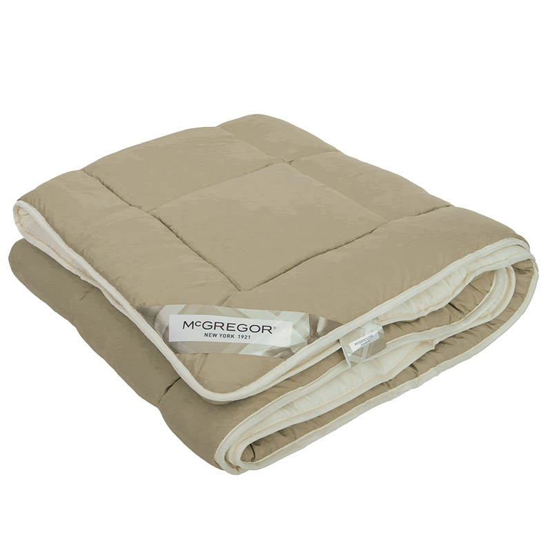 Dekbed McGregor Lazy Double Face Taupe Off White 140x200 cm (Eenpersoons) McGregor 300 gram Dekbed-D